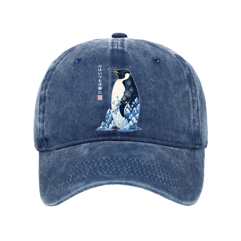 Tokyo-Tiger Keep Calm Penguin Washed Cap