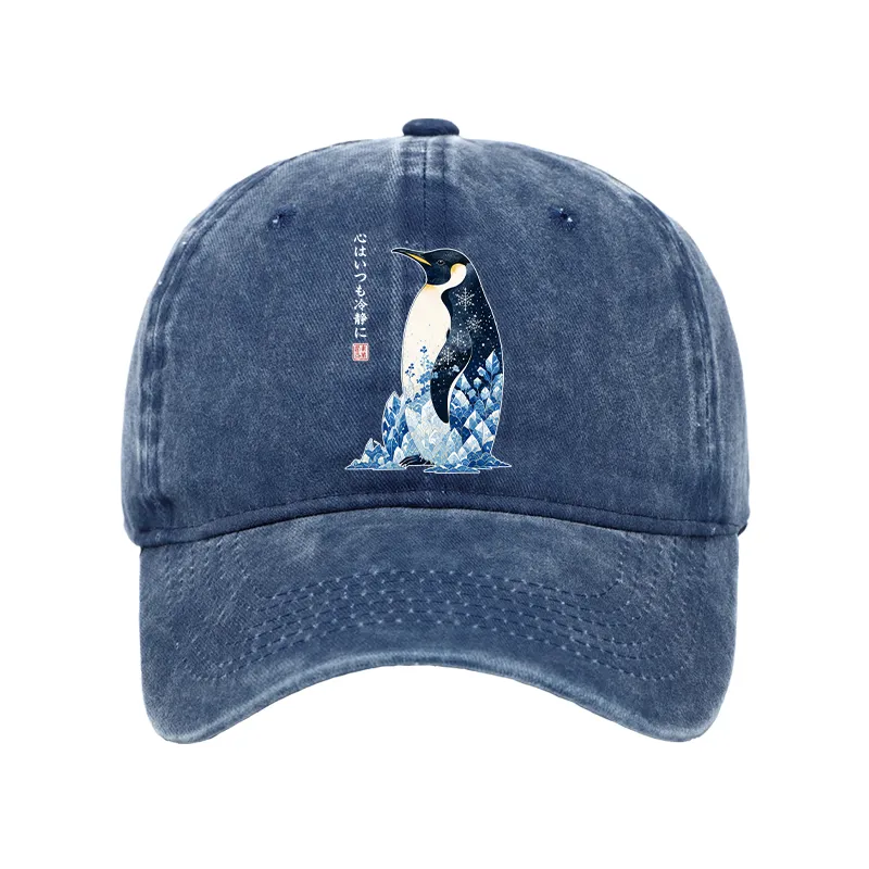 Tokyo-Tiger Keep Calm Penguin Washed Cap