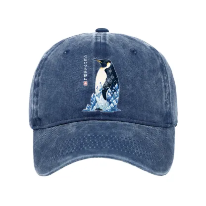 Tokyo-Tiger Keep Calm Penguin Washed Cap