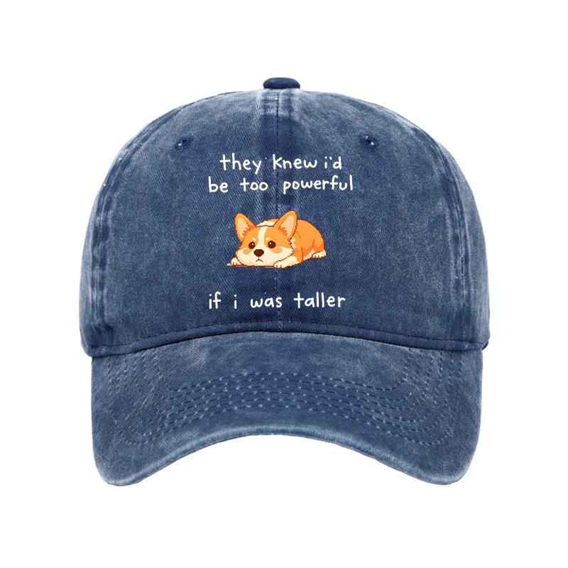 Tokyo-Tiger Funny Short Dog Joke Washed Cap