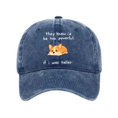Tokyo-Tiger Funny Short Dog Joke Washed Cap