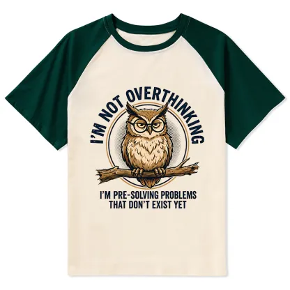 Tokyo-Tiger Overthink Master Owl Raglan T-shirt