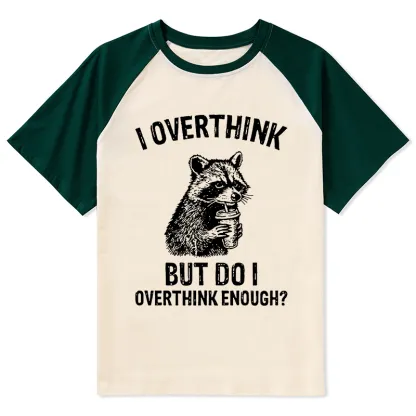 Tokyo-Tiger Constant Overthinking Raglan T-shirt