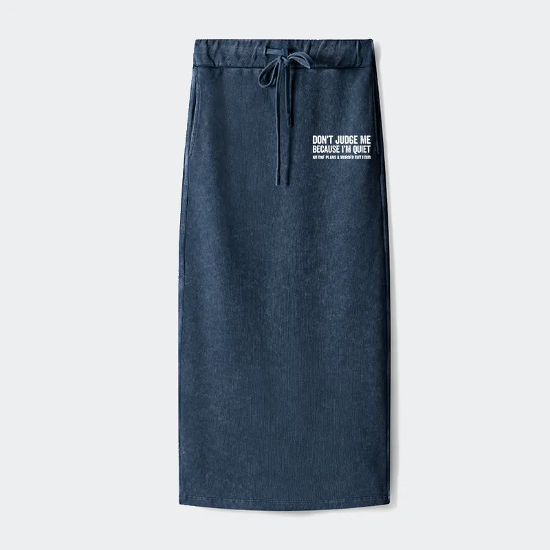 Tokyo-Tiger Sarcastic Funny Quote Washed Terry Skirt