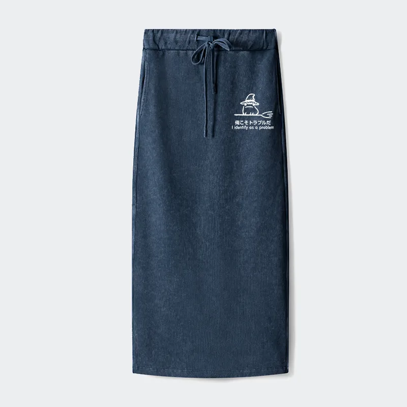 Tokyo-Tiger Mischief Magic Dude Washed Terry Skirt
