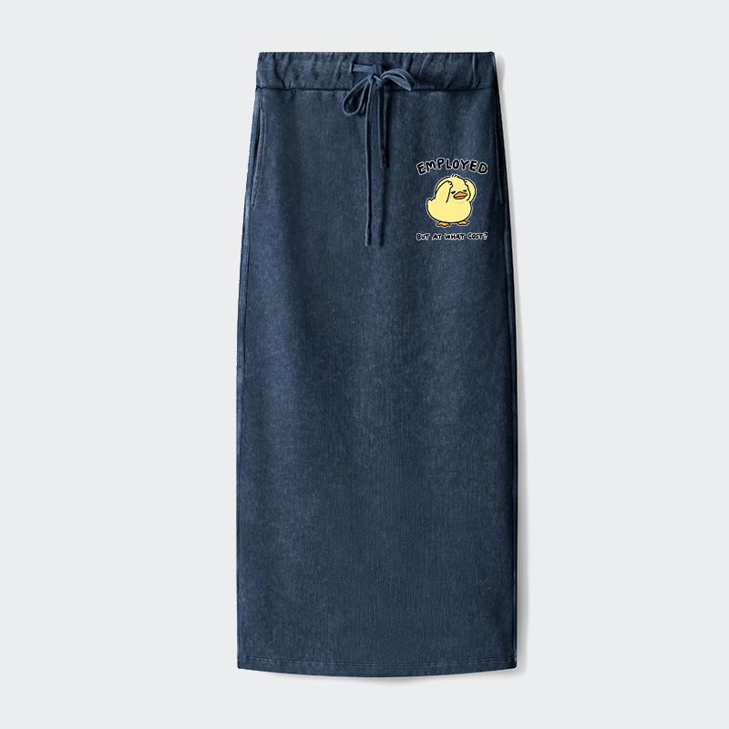 Tokyo-Tiger Funny Work Duck Washed Terry Skirt
