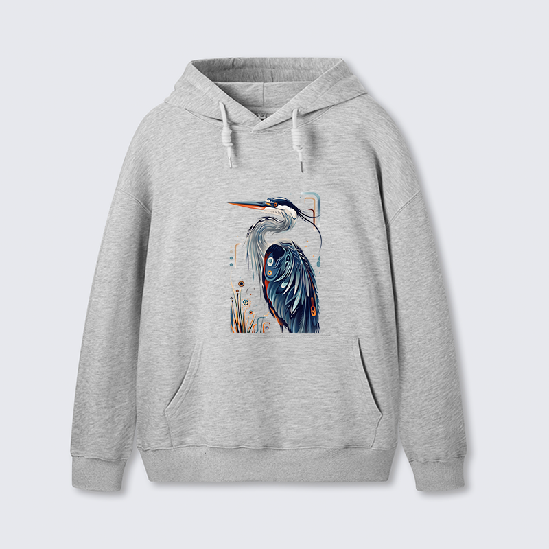 Tokyo-Tiger Stylish Blue Heron Classic Hoodie