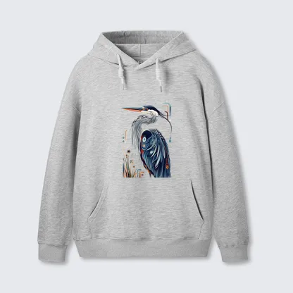 Tokyo-Tiger Stylish Blue Heron Classic Hoodie