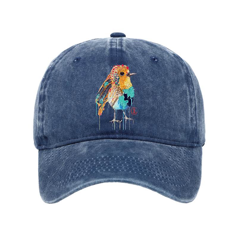 Tokyo-Tiger Sparkly Wild Bird Washed Cap