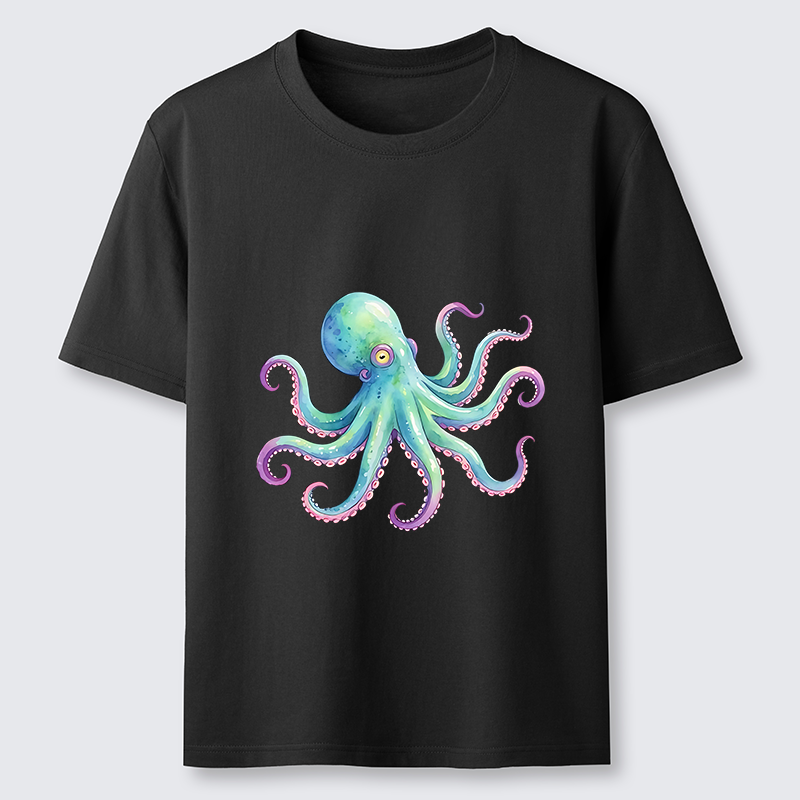 Tokyo-Tiger Watercolor Octopus Classic T-Shirt