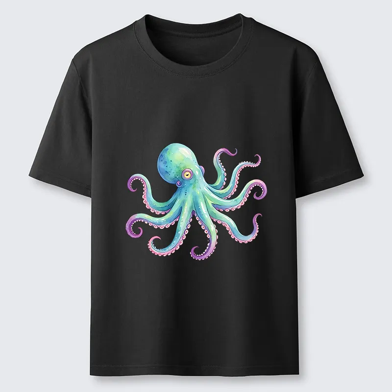 Tokyo-Tiger Watercolor Octopus Classic T-Shirt