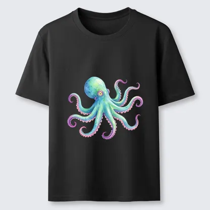 Tokyo-Tiger Watercolor Octopus Classic T-Shirt