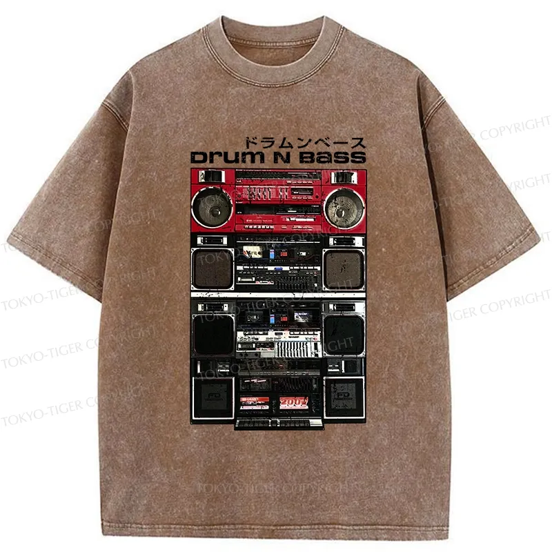 Tokyo-Tiger Drum And Bass Washed T-Shirt