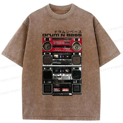 Tokyo-Tiger Drum And Bass Washed T-Shirt