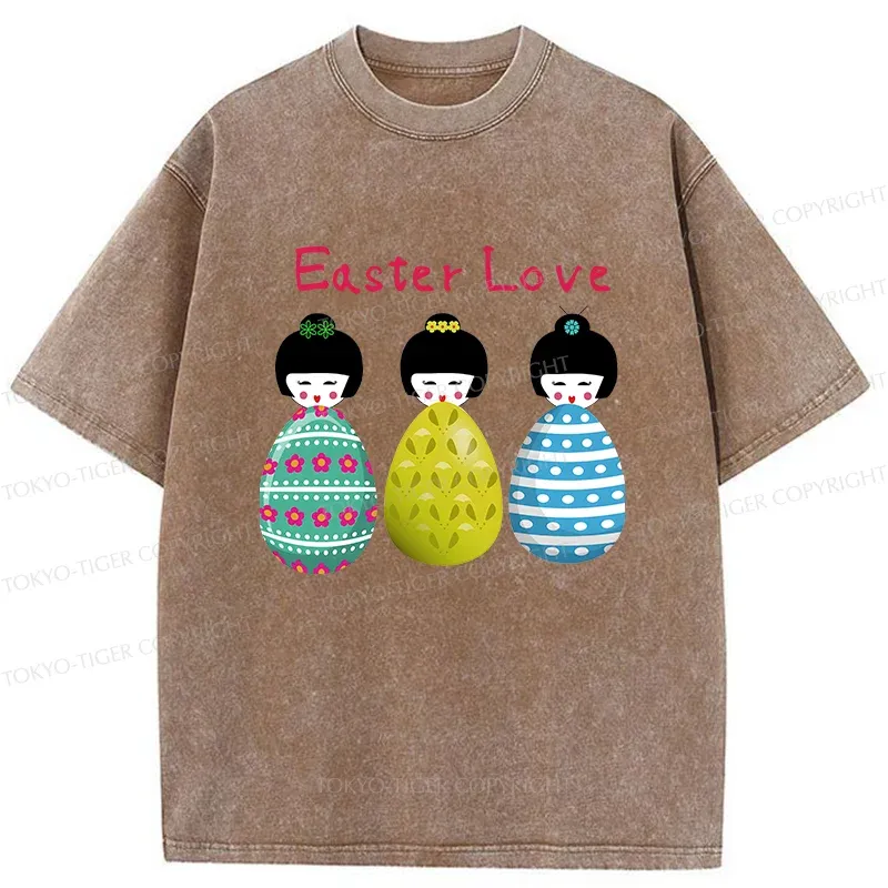 Tokyo-Tiger Easter Egg Washed T-Shirt