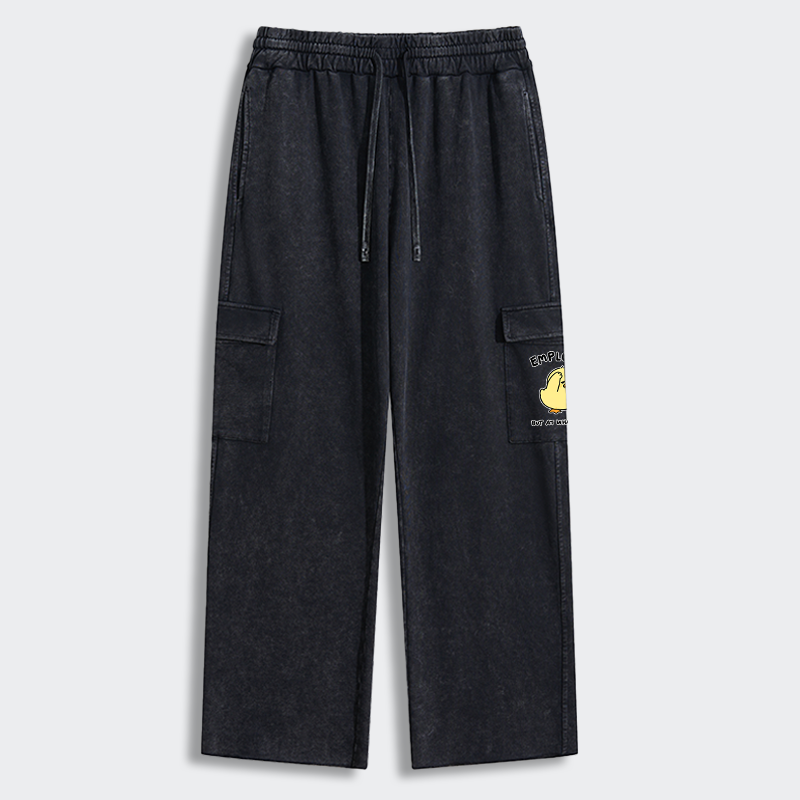 Tokyo-Tiger Funny Work Duck Washed Utility Sweatpants