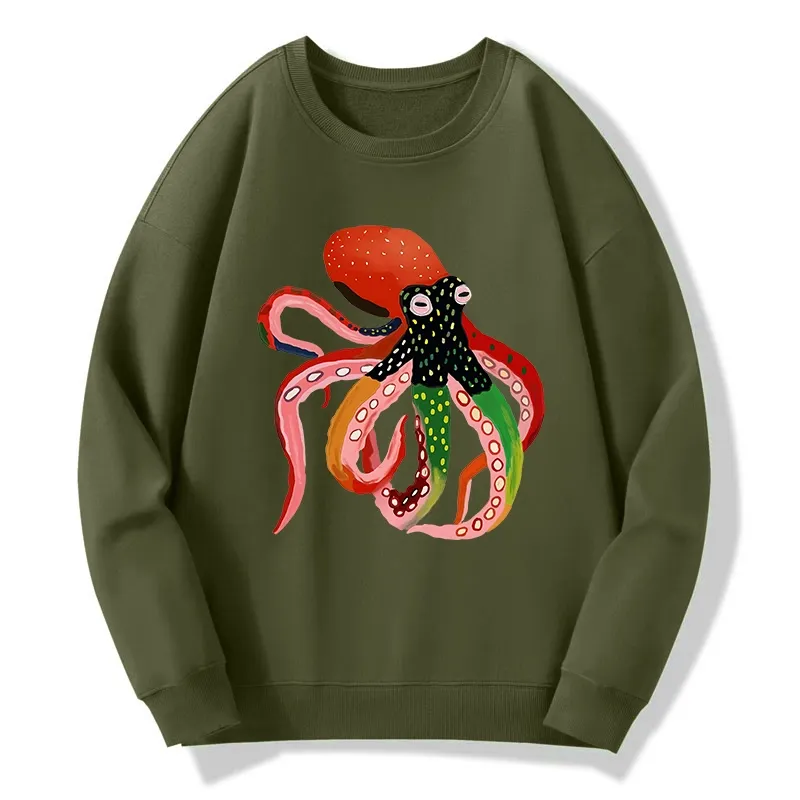 Tokyo-Tiger Colorful Octopus Art Classic Sweatshirt