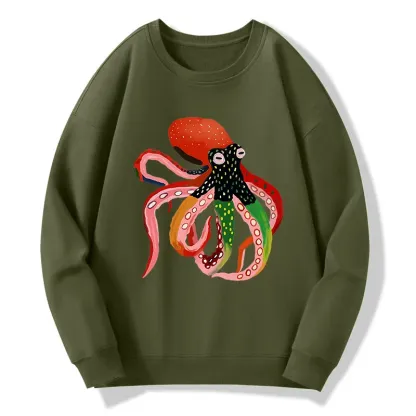 Tokyo-Tiger Colorful Octopus Art Classic Sweatshirt