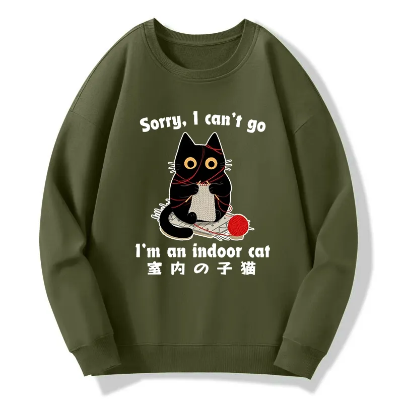 Tokyo-Tiger Indoor Cat Meme Classic Sweatshirt
