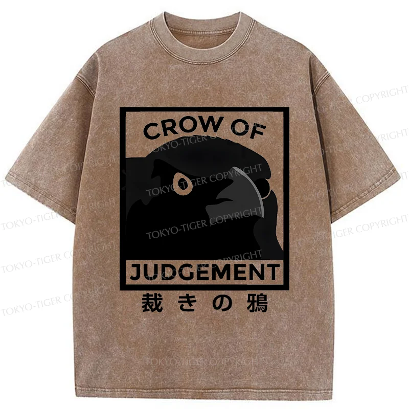Tokyo-Tiger Raven Of Judgement Washed T-Shirt