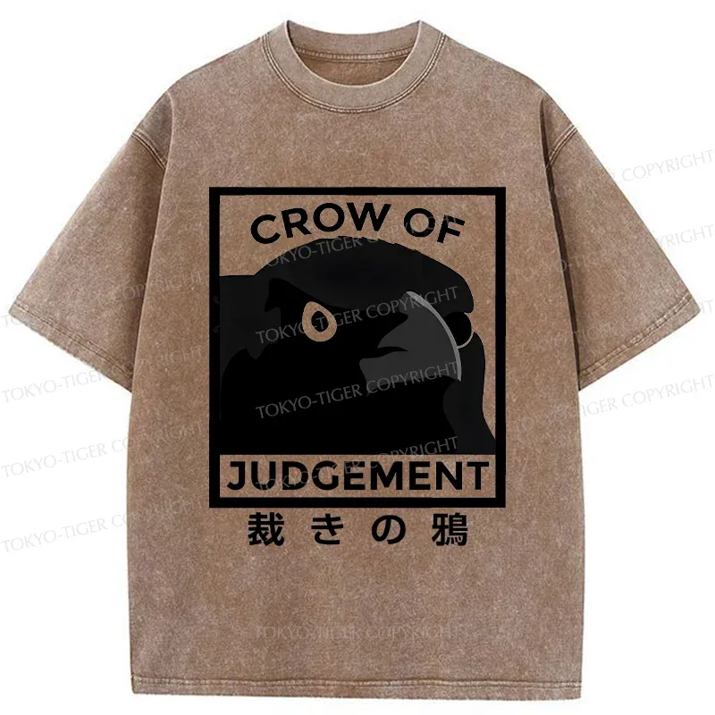 Tokyo-Tiger Raven Of Judgement Washed T-Shirt