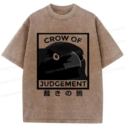Tokyo-Tiger Raven Of Judgement Washed T-Shirt