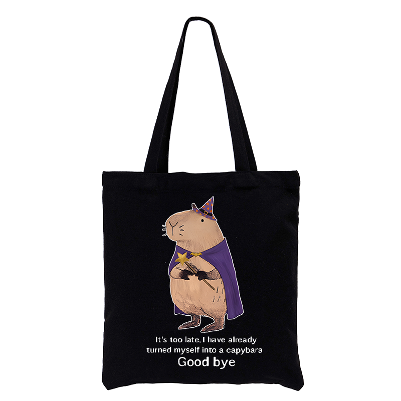 Tokyo-Tiger Funny Wizard Capybara Tote Bag