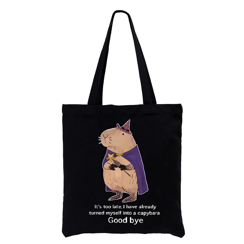 Tokyo-Tiger Funny Wizard Capybara Tote Bag