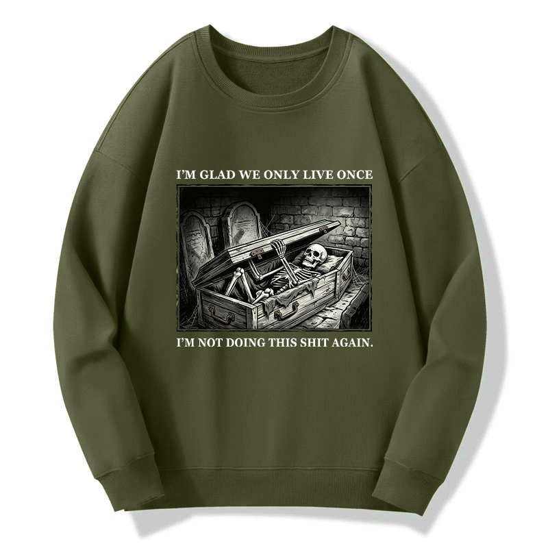 Tokyo-Tiger Funny Coffin Skull Meme Classic Sweatshirt