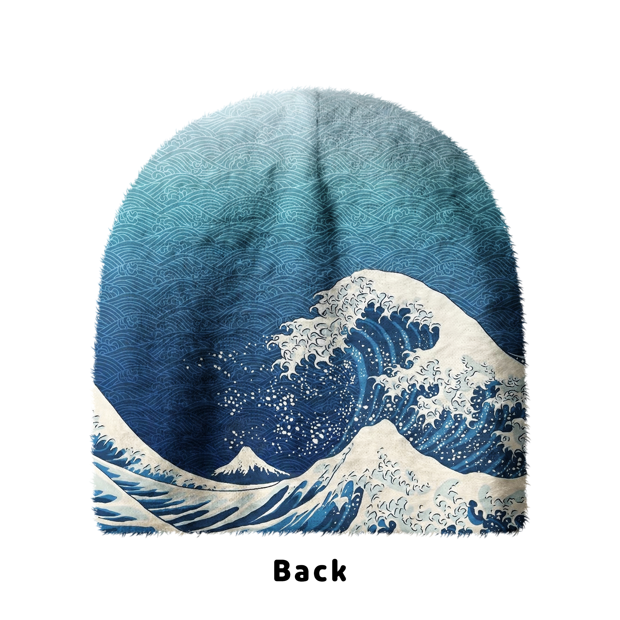 Tokyo-Tiger The Great Wave Off Fuji Fuzzy Beanie