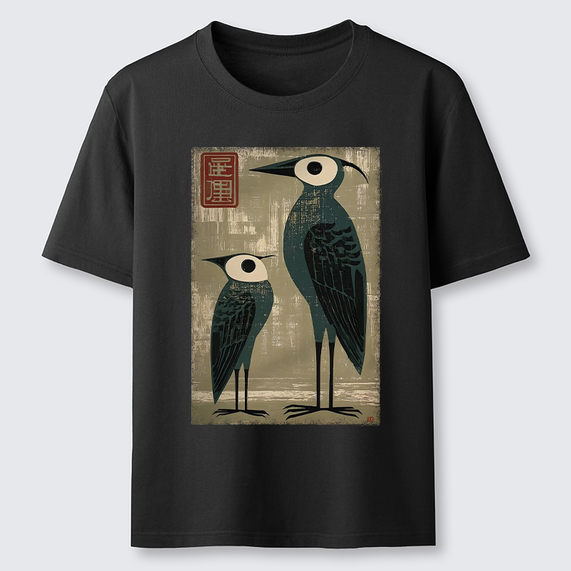 Tokyo-Tiger Retro Two Birds Art Classic T-Shirt