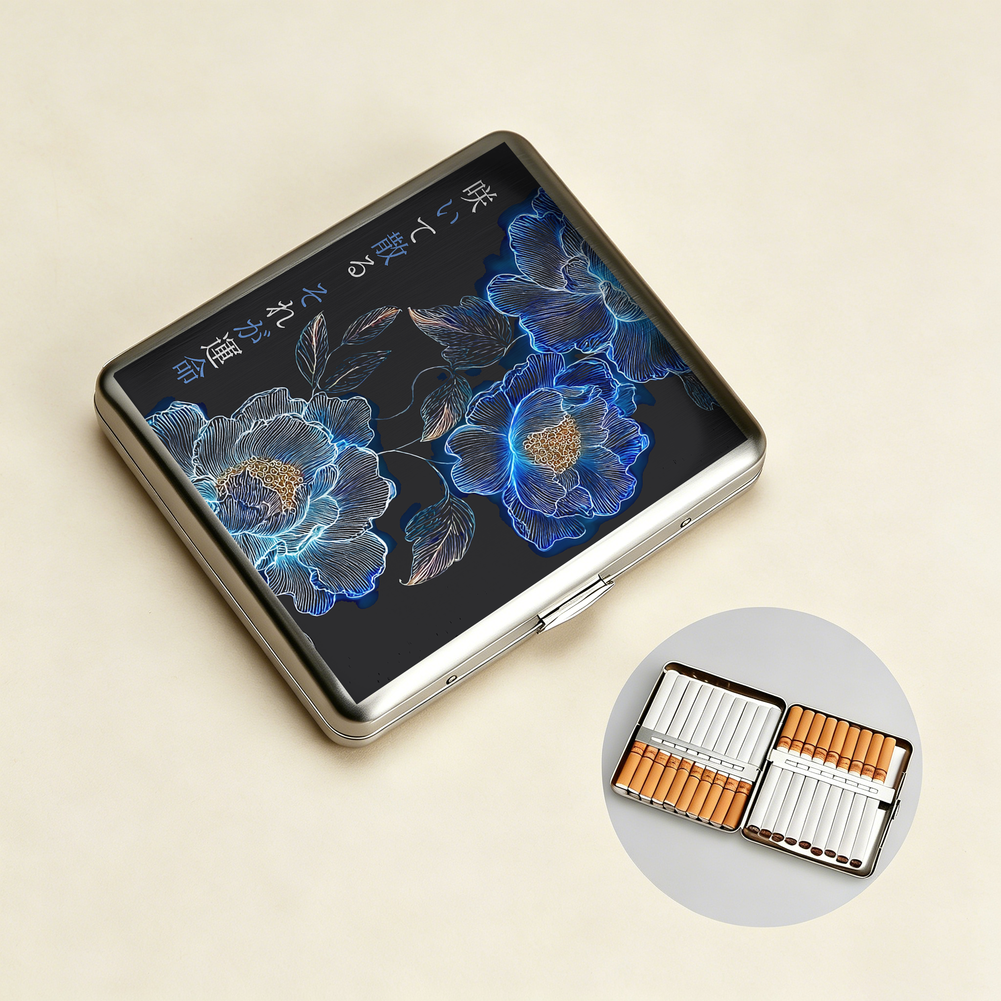 Tokyo-Tiger The Sea Of Flowers In The Darkness Cigarette Case