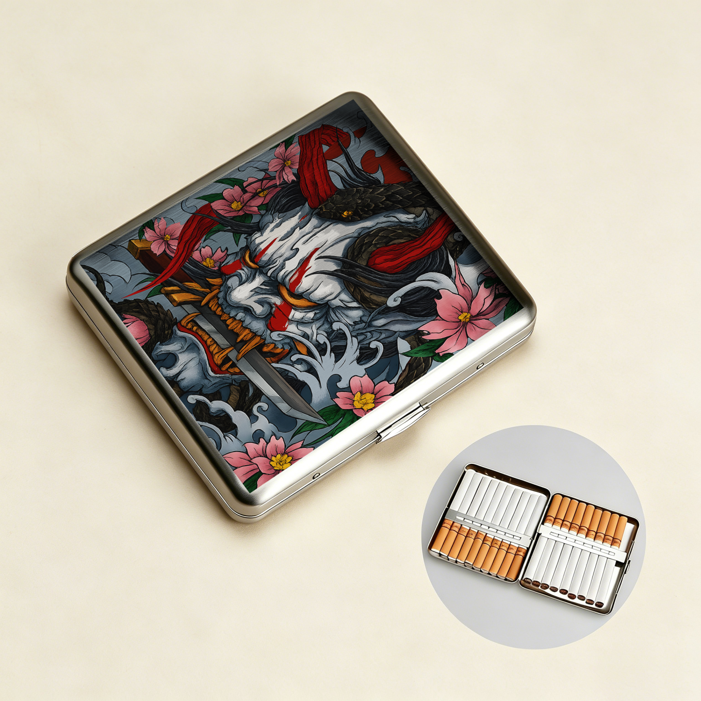 Tokyo-Tiger Evil Ghost Sword Cigarette Case