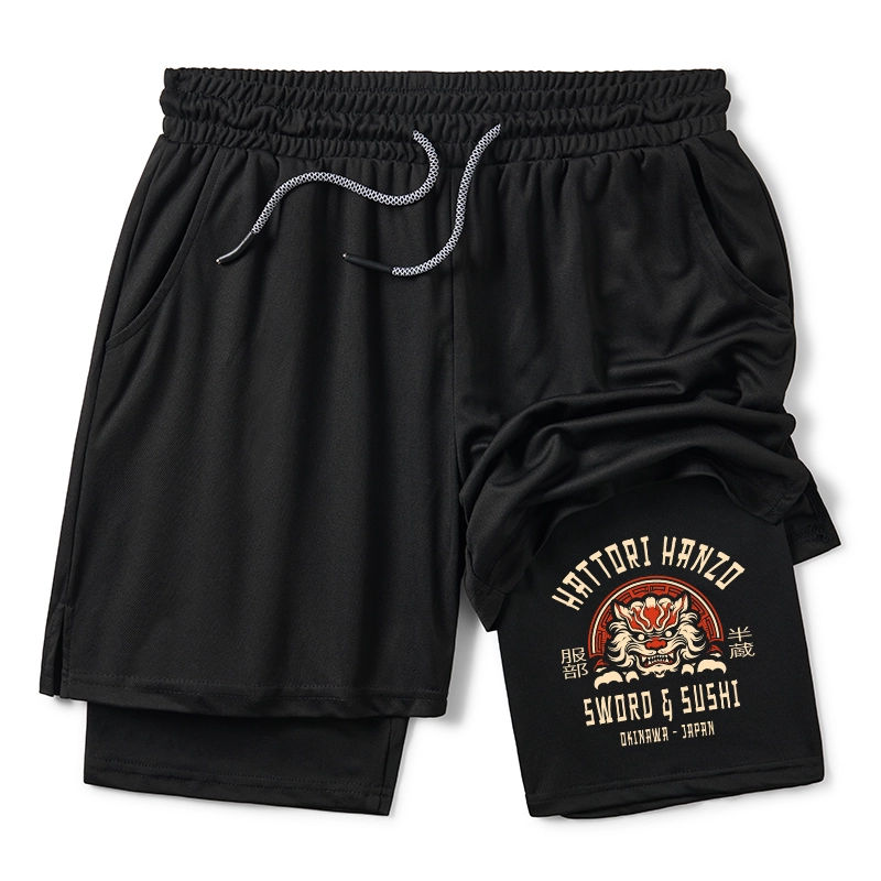 Tokyo-Tiger Hattori Hanzo Sword Training Shorts