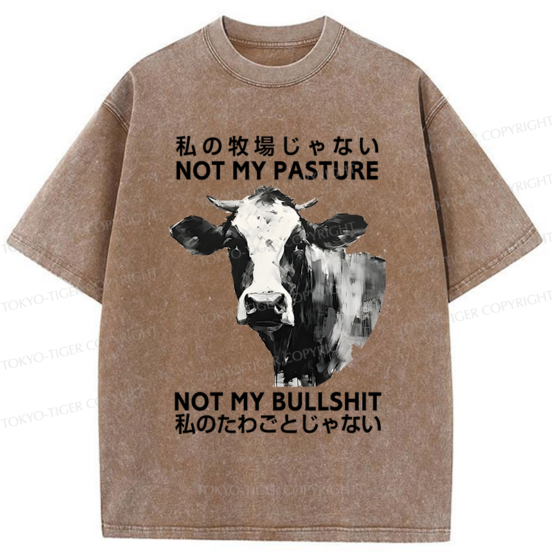 Tokyo-Tiger It's Not My Problem Washed T-Shirt