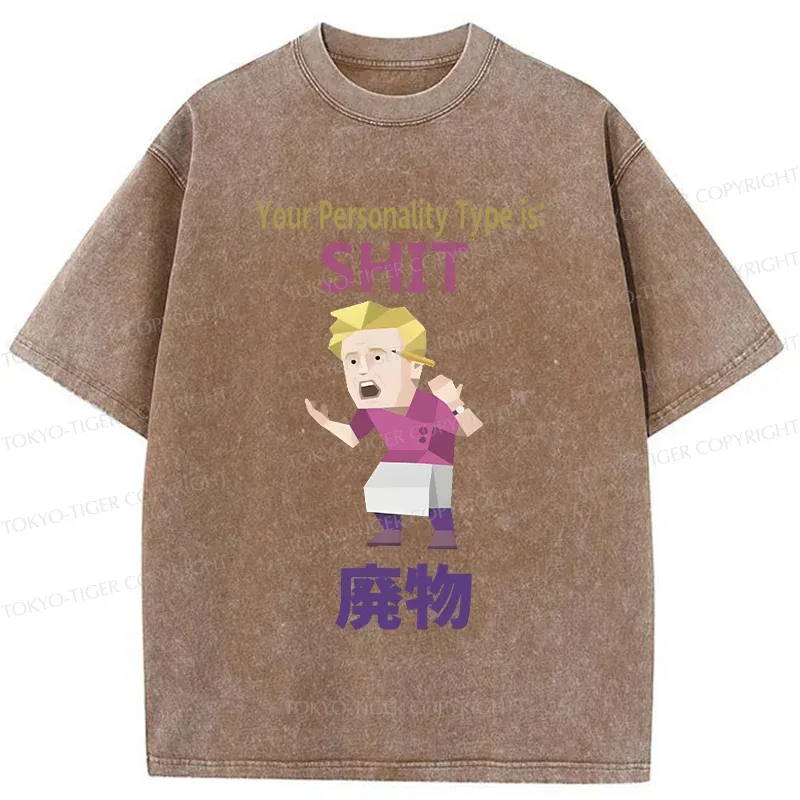 Tokyo-Tiger Your Special Mbti Washed T-Shirt