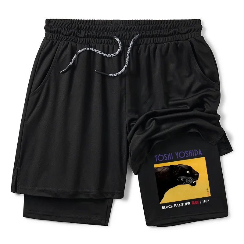 Tokyo-Tiger Black Panther Training Shorts