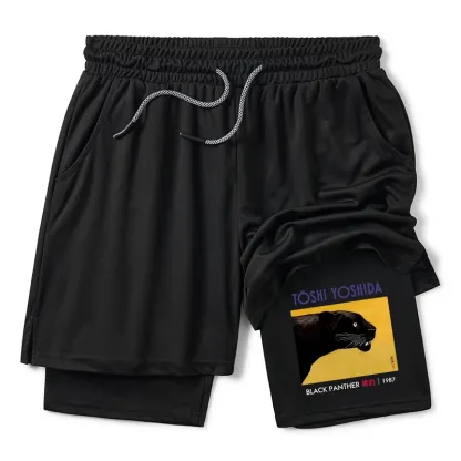 Tokyo-Tiger Black Panther Training Shorts