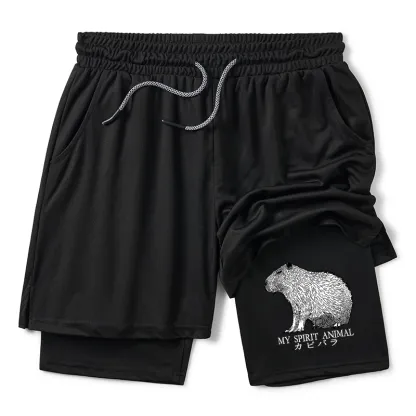 Tokyo-Tiger Capybara Spirit Training Shorts