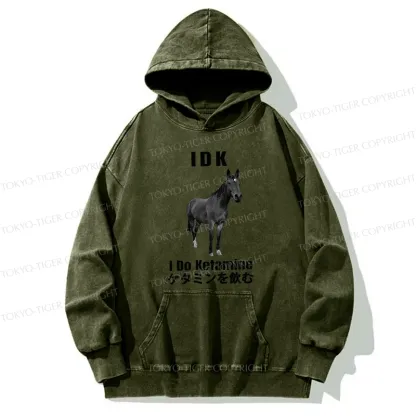 Tokyo-Tiger IDK I Do Ketamine Washed Hoodie
