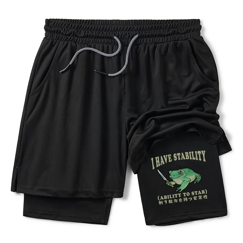 Tokyo-Tiger Mentally Stable Assassin Frog Training Shorts