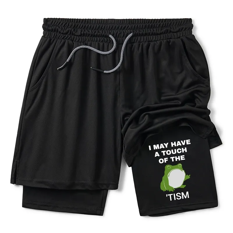 Tokyo-Tiger Funny Frog Flipping The Bird Training Shorts