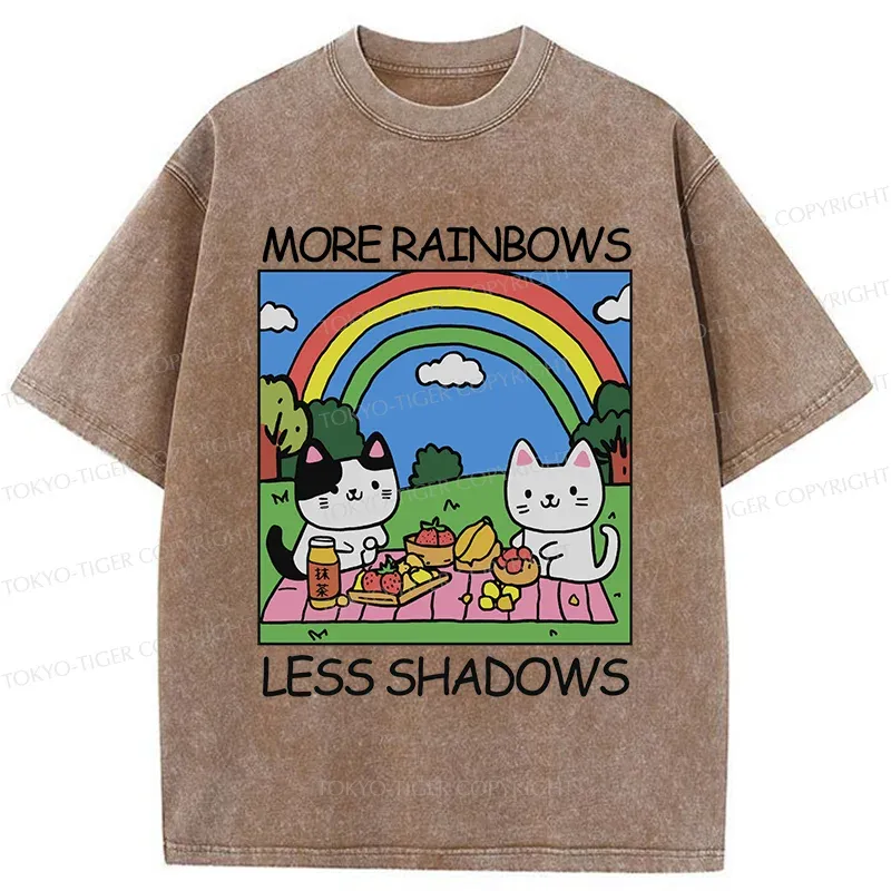 Tokyo-Tiger More Rainbows Less Shadows Washed T-Shirt