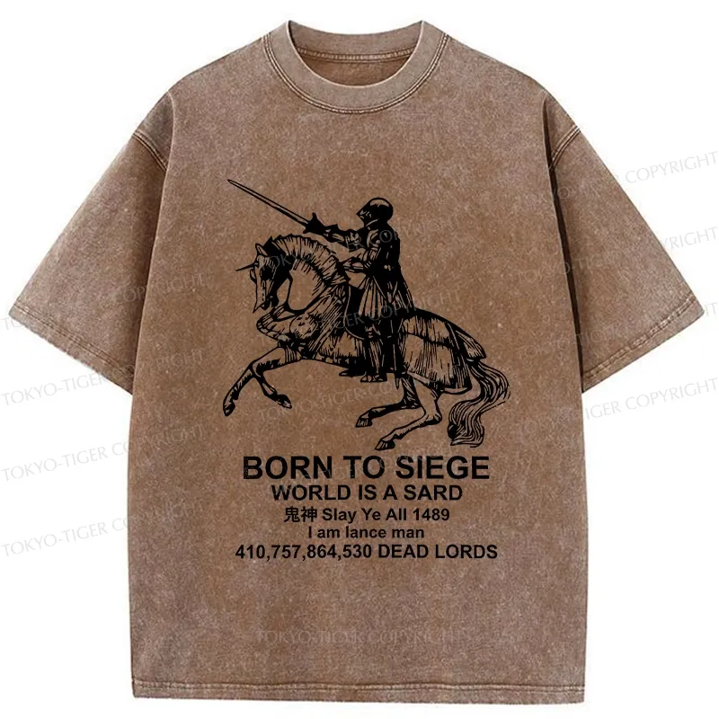 Tokyo-Tiger Born To Siege Washed T-Shirt