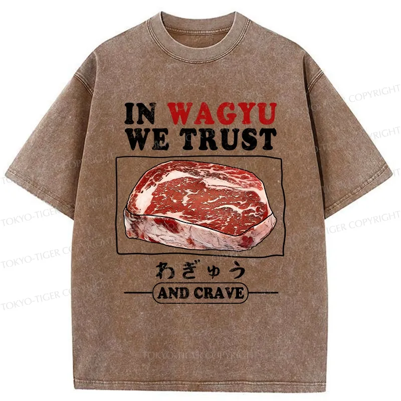 Tokyo-Tiger In Wagyu We Trust Washed T-Shirt