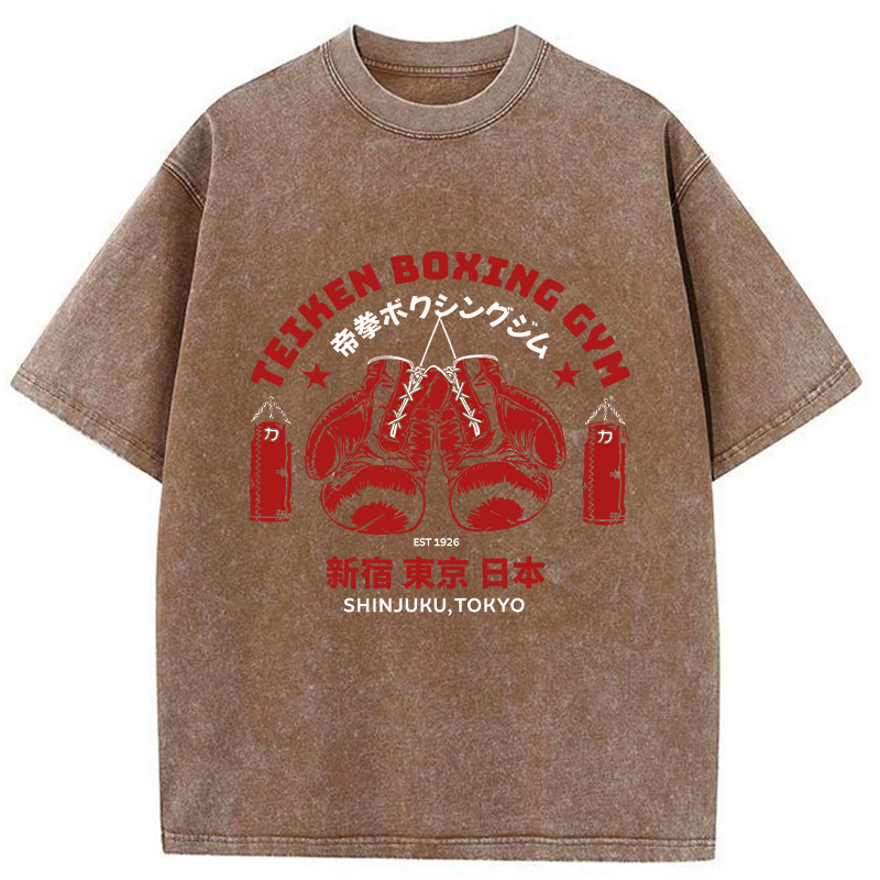 Tokyo-Tiger Shinjuku Boxing Gym Washed T-Shirt