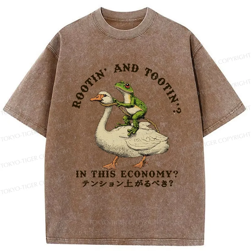 Tokyo-Tiger Should I Be Excited Washed T-Shirt