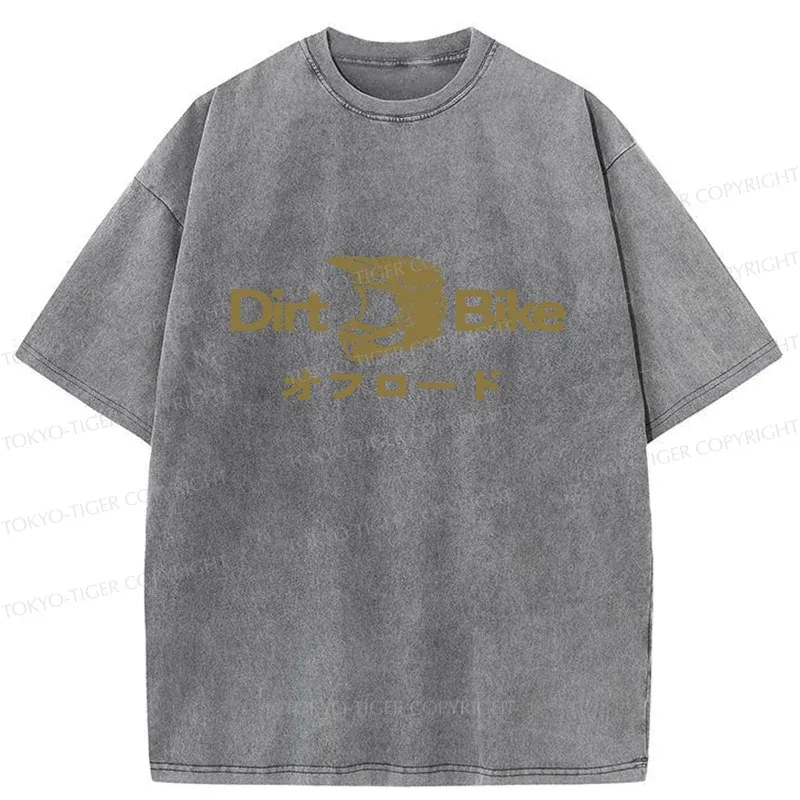 Tokyo-Tiger Dirt Bike Japan Washed T-Shirt