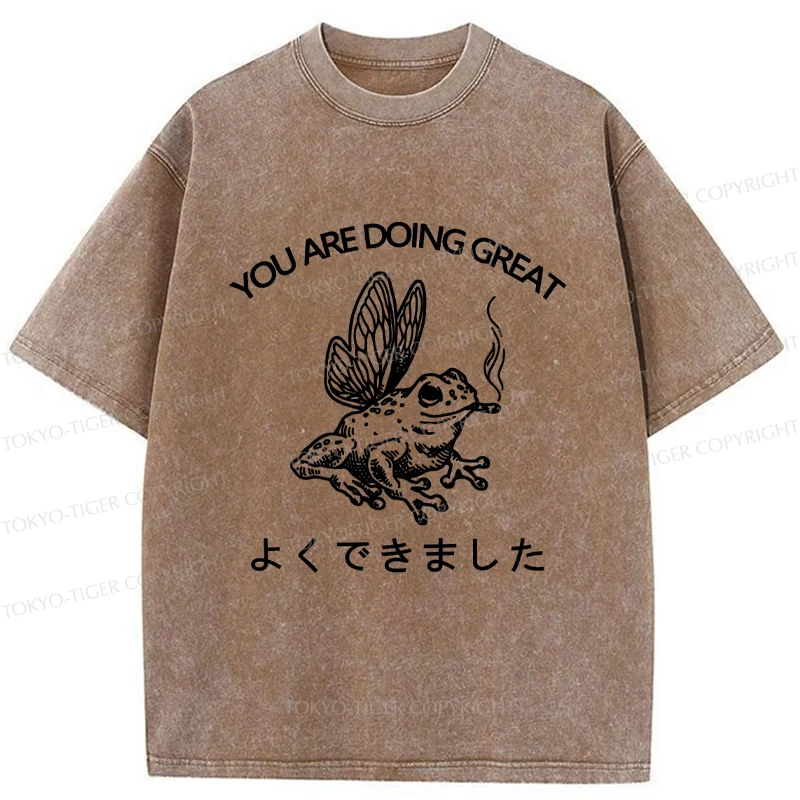 Tokyo-Tiger You Are Doing Great Washed T-Shirt