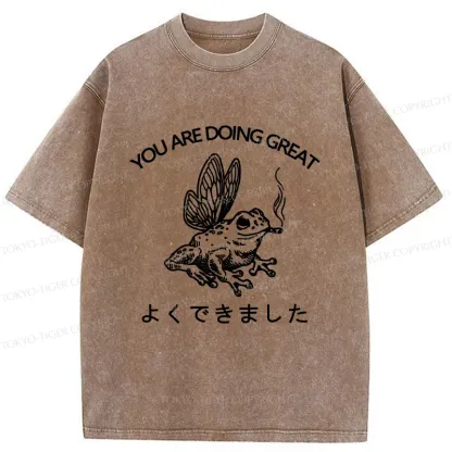 Tokyo-Tiger You Are Doing Great Washed T-Shirt